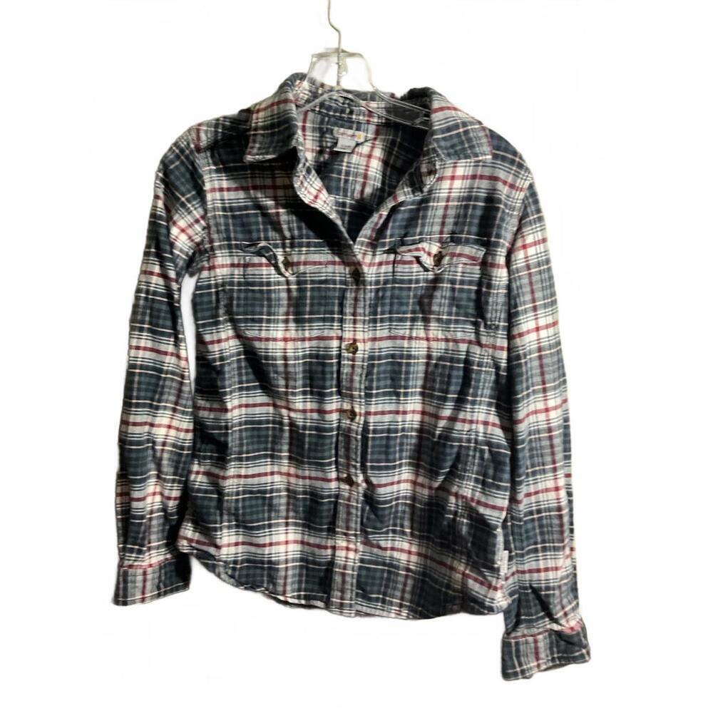 Carhartt Women's Plaid Flannel Shirt - Size S